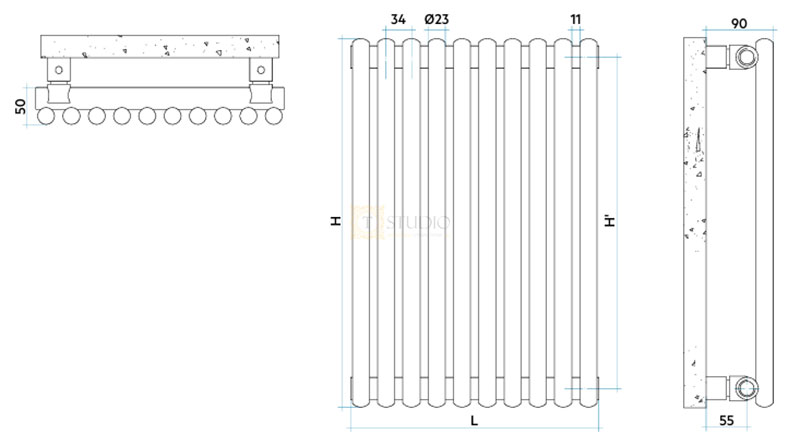Размеры радиаторов Irsap Arpa