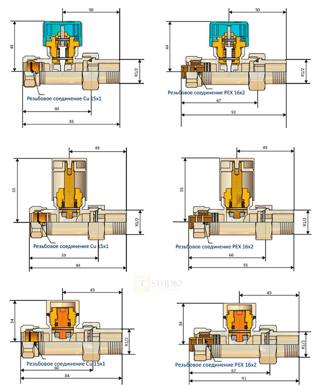 Размеры клапана обратного потока Schlosser Elegant