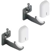 MB T3+QKT3 Комплект кронштейнов для секционных радиаторов Белый, RAL9010 (2шт)