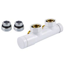 Schlosser Duo-Plex комплект нижнього підключення ручний кутовий лівий Білий, 606300103