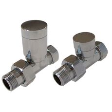 Schlosser Elegant комплект радіаторний ручний прямий Хром, 604200023