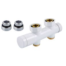 Schlosser Duo-Plex комплект нижнього підключення ручний прямий Білий, 606300105