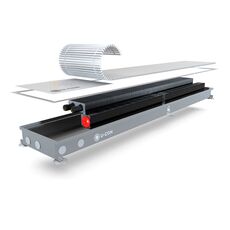 U-CON VK Mini внутрипольный конвектор c вентилятором с принудительной конвекцией 78х230