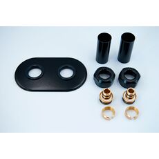 Vario Term Комплект маскувальний чорний з подвійною розеткою ZMR2P16x3/424