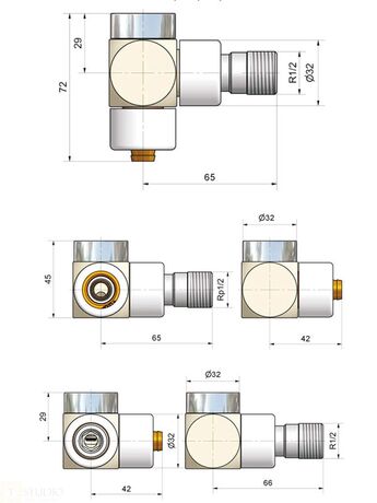 Розміри зворотніх клапанів Schlosser Exclusive