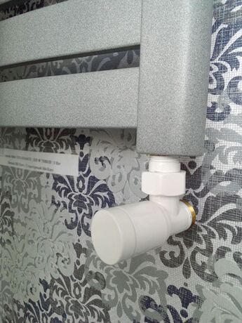 Schlosser Elegant комплект радіаторний ручний кутовий Білий, 604200001