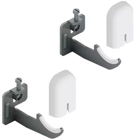 MB T3+QKT3 Комплект кронштейнов для секционных радиаторов Белый, RAL9010 (2шт)