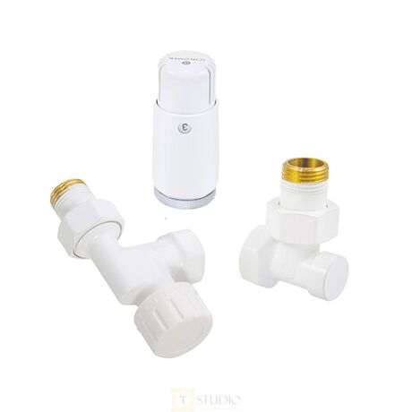 Комплект термостатичний аксіальний Schlosser Standard Mini білий, 602200126