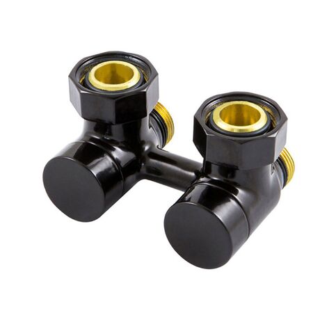 Schlosser Exclusive вузол нижнього підключення кутовий Чорний, 601000017.RAL90051