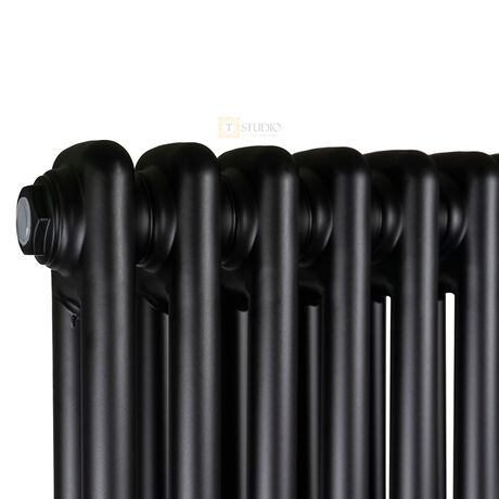 Вертикальний трубчастий радіатор Warm Well Column 1800 чорний