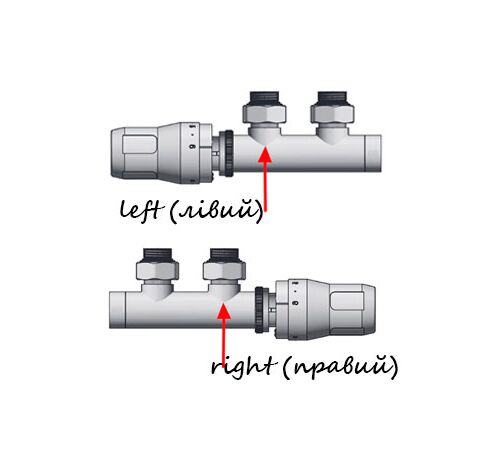 Heat Base Duo-Plex комплект для нижнього підключення кутовий подача теплоносія