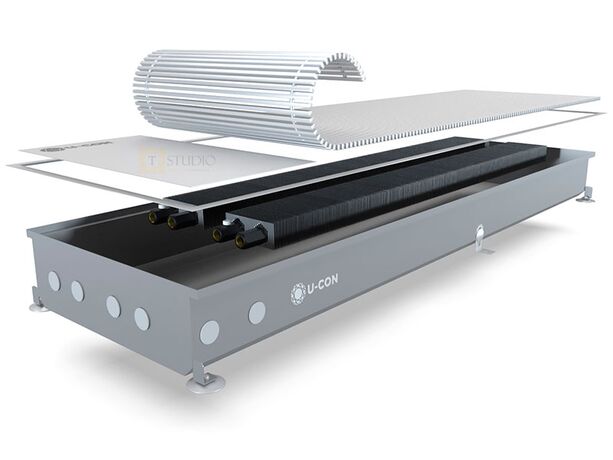 U-CON EK2 Mini внутрипольный конвектор без вентилятора с естественной конвекцией