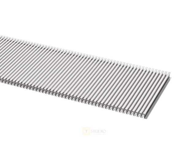 Алюмінієва решітка для внутрішньопідлогового конвектора U-CON, поперечна