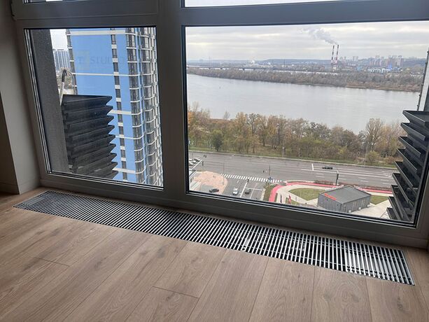 Алюмінієва решітка для внутрішньопідлогового конвектора U-CON, Сатин