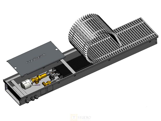 Внутрішньопідлоговий конвектор Cooltherm Hottherm, природна конвекція
