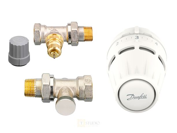 Комплект Danfoss Regus RA nut прямий термостатичний (015G5302)