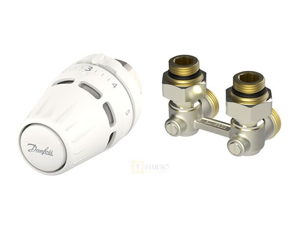 Комплект для обв'язування радіатора з нижнім підключенням Danfoss TRV M30x1.5, 015G5307