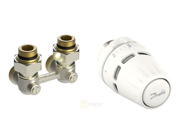 Комплект для обв'язування радіатора з нижнім підключенням Danfoss TRV M30x1.5, 015G5307
