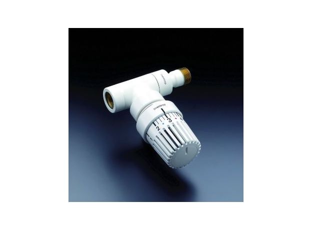 Oventrop E термостатичний клапан білий прямий