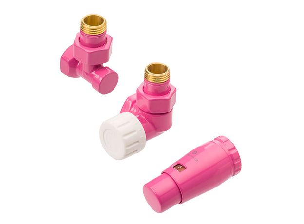 Schlosser Standard Mini Рожевий комплект термостатичний осьовий