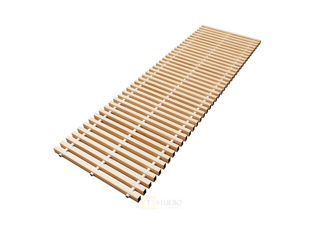 Kermi деревянная решетка ясень