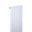 Форма трубки білого вертикального радіатора Luxrad Oval