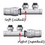 Heat Base Duo-Plex комплект для нижнього підключення кутовий подача теплоносія