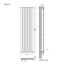 Вертикальний радіатор Ideale Vittoria Single, Висота, мм: 1800, Рядність: 1 ряд, Довжина, мм: 476, изображение 9