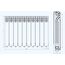 Біметалевий радіатор Mirado 500/96, Висота, мм: 500, Кількість секцій, шт: 10, изображение 4