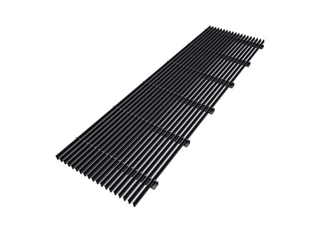 Kermi алюминиевая решетка продольная в чорном цвете