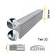 Kermi Profil FK0 200 (Классика), Модель: Profil, Высота, мм: 200, Длина, мм: 600, Тип радиатора: 22 тип, Способ подключения: Боковое подключение, изображение 2