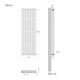 Вертикальный радиатор Ideale Adelle Double, Рядность: 2 ряда, Высота, мм: 1800, Длина, мм: 295, изображение 9