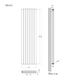 Вертикальный радиатор Ideale Vittoria Double, Рядность: 2 ряда, Высота, мм: 1800, Длина, мм: 272, изображение 13