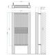 Дизайнерский радиатор Accuro-Korle Impulse Bath, Глубина, мм: 100, Высота, мм: 1500, Длина, мм: 675, изображение 3